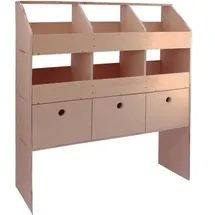 MONSTER SHOP Monster Racking Universal Fahrzeugausbau Kfz Autoregal Fahrzeugeinrichtung Regalsystem Regal Holzregal Regalsystem Transporter Lieferwagen Werkzeugschrank Werkzeugkasten Werkstattregal 102cm X 30cm