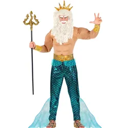 Meeresgott Poseidon Herren Kostüm - M