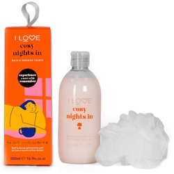 I Love Bathtime Treats Cosy Nights In Geschenkset für die Dusche