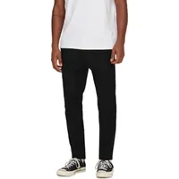 Only & Sons ONSLINUS CROP Tapered Hosen Schwarz XL
