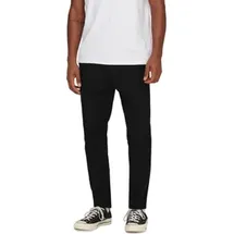 Only & Sons ONSLINUS CROP Tapered Hosen Schwarz XL