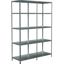 SCHULTE Regalwelt Schulte Set 1 Steckregal und 1 Anbauregal Verzinkt 200 cm x 140 cm x 50 cm