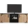 INOSIGN Lazio Lowboard 168 cm Schwarz Glas/Spanplatte/Holzwerkstoff