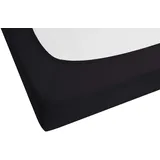 Jersey 90 x 100 - 190 x 200 cm schwarz