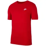 Nike Sportswear Club Herren-T-Shirt University Red/White M