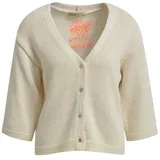 Smith & Soul Steppweste Cardigan mit V-Ausschnitt - Oversized beige M