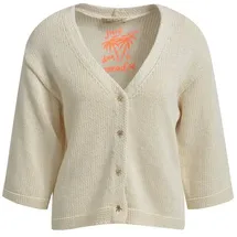 Smith & Soul Steppweste Cardigan mit V-Ausschnitt - Oversized beige M