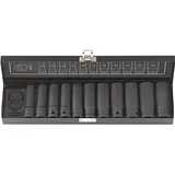Fortis Kraft-Steckschlüssel-Satz 1/2" 15-tlg. lang