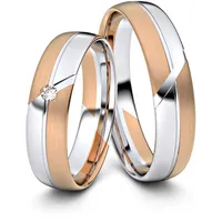 Trauringe Bad Oeynhausen 585er Weifl-/Rotgold - 4367