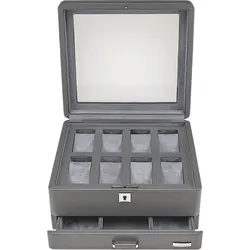 Uhrenbox WINDROSE "Tempora, 804021.07", grau, Aufbewahrungsboxen, Damen, Aufbewahrung, Uhrenkasten, Ø max.40mm, Armbanduhr, Geschenkidee