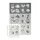 Relaxdays Puzzlematte Tiere Anthrazit,Weiß,Grau