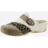 WALDLÄUFER Pantoffel Beige 38