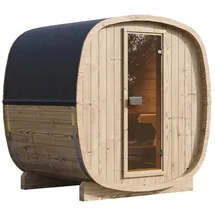 Wolff Finnhaus Saunafass Cees 2116 Größe: 130 x 210 cm Schwarz Bausatz zur Selbstmontage