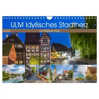Calvendo ULM Idyllisches Stadtherz (Wandkalender 2026 DIN A4 quer),