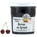 Les Confitures du Climont Kirsch Konfitüre extra mit Kirschwasser 350g – Handwerkliche Qualität