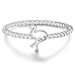 Glanzstücke München Ring Flamingo Sterling Silber in Silber Ringe   Damen 