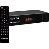 COOCAA - Digitaler HD-Satellitenempfänger HDS2610 - Sat Receiver für Full HD-Fernsehen - Zugang zu über 2000 Kanälen - Dolby Audio - inklusive HDMI Kabel - Benutzerfreundliches Menü - schwarz