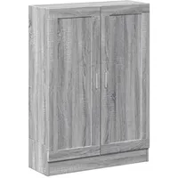vidaXL Bücherschrank Bücherregal 82,5 x 30,5 x 115 cm Grau