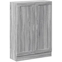 vidaXL Bücherschrank Bücherregal 82,5 x 30,5 x 115 cm Grau