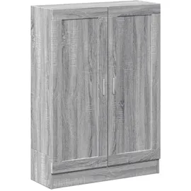 vidaXL Bücherschrank Bücherregal 82,5 x 30,5 x 115 cm Grau