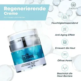 P-Beauty Retinol Creme Anti-Aging mit Hyaluronsäure 50 ml