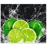 Artland Küchenrückwand »Limone mit Spritzwasser«, (1 tlg.), grün