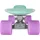Star-Skateboard Kicktail grün