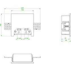 OVENTROP-Unibox E RTL RTL, geschlossen, weiß