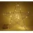 CBK-MS Adventsstern Weihnachtsdeko beleuchtet 25 LEDs warm weiß 30 cm Metall Timer Fensterdeko LED Deko Stern Leuchtstern