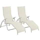 Kettler Tampa Set 2x Bäderliege  Weiß Saunaliege Gesundheitsliege