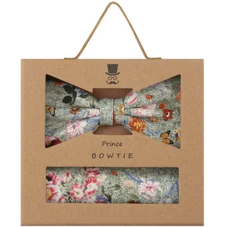 Prince BOWTIE Fliege + Tuch Flower - Mint - Einheitsgröße