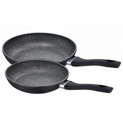 ROHE Germany Bratpfanne Emilia, Aluminium, Kunststoff (Set, 2-tlg., 2 x Pfanne), Ø 24 cm, 28 cm