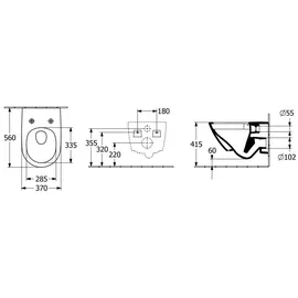 Villeroy & Boch Subway 3.0 mit WC-Sitz Weiß CeramicPlus