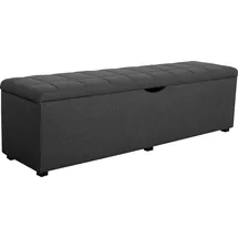 Home Affaire Hockerbank Checked Grau 160 x 42 x 40 cm