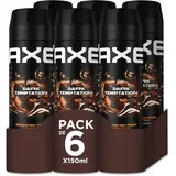 Axe Dark Temptation Deodorant 6 x 150 ml