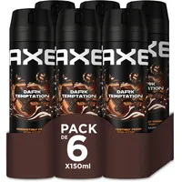 Axe Dark Temptation Deodorant 6 x 150 ml