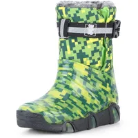 Ladeheid Kinder Mädchen Jungen Schneestiefel Gummistiefel gefüttert LAZT008 (05-Grün,