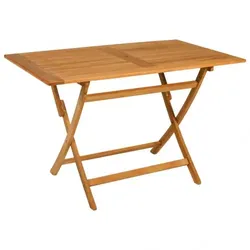 vidaXL Garten-Essgruppe Massivholz Teak Möbel-Garten : Größe - 5-tlg.