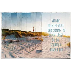 Poster REINDERS "Sonne am Strand", blau (farbe bild(er): blau), B:91,5cm H:61cm, Papier, Bilder