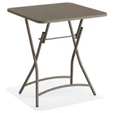 Essentials Breeze Bistro Klapptisch 60 x 60 x 74 cm braun