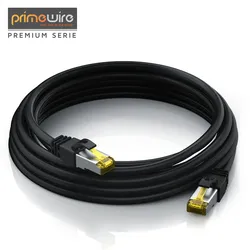 Primewire LAN-Kabel CAT.7, RJ-45 (Ethernet), Gigabit Ethernet S/FTP Netzwerkkabel, 10000 Mbit/s, Patchkabel - 10m