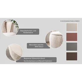 Home Affaire »MAISIE, Love Seat XXL, Lese-Sessel BIG-« Sessel in MEGA CORD u. Web-Velours, 360 Grad drehbar