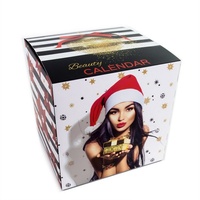 Accentra Adventskalender quadratisch für Teenager Mädchen & Frauen, 24 Nagelpflege & Würfelförmiger Adventskalender Dekorativkosmetik