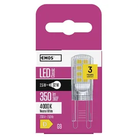 EMOS LED Lampe 2,5W G9 350 lm neutralweiß