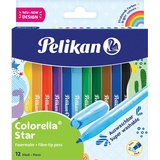 Pelikan Pelikan, 822305 Filzstift Fein Gemischte Farben 12 Stücke