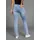 Arizona Bootcut-Jeans "Ultra-Stretch", Damen, Gr. 34, N-Gr, blau (bleached), Denim/Jeans, Obermaterial: 74% Baumwolle, 24% Polyester, 2% Elasthan, Basic, extraeng lang, Jeans, normale Passform, Baby-Bootcut, Used-Look-Waschung