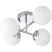 EGLO LED Deckenleuchte CASTROVIDO für Badezimmer 4xG9/4,2W/230V IP44", chrom, - Chrom glänzend