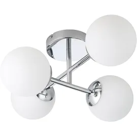 EGLO LED Deckenleuchte CASTROVIDO für Badezimmer 4xG9/4,2W/230V IP44", chrom, - Chrom glänzend