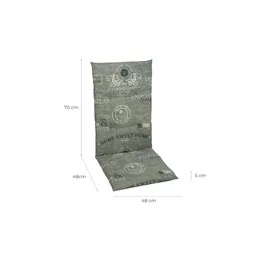 GO-DE Sesselauflage 50 x 118 x 5 cm grau 1 St.