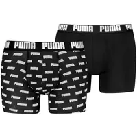Puma Everyday Logo Print Boxershorts schwarz L 2er Pack